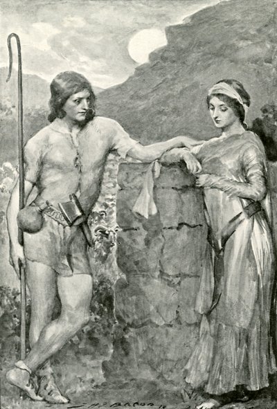 Olaf og Sigrid af after John Henry Frederick Bacon