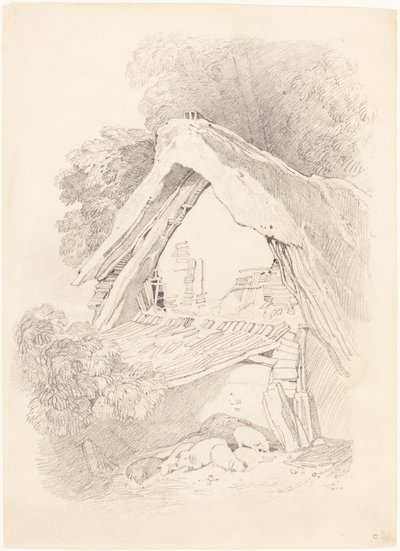 Sommerhus ved Diss af after John Sell Cotman British 19th Century