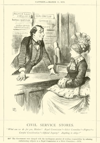 Civil Service Stores af after John Tenniel