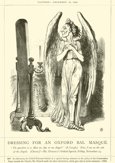 Påklædning til en Oxford Bal Masque af after John Tenniel