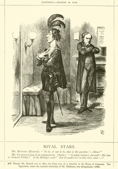 rivaliserende stjerner af after John Tenniel
