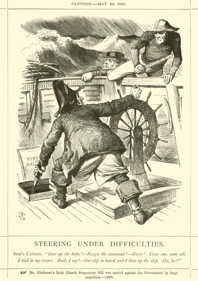 Styring under vanskeligheder af after John Tenniel
