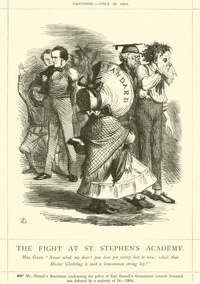 Kampen på St Stephens Academy af after John Tenniel