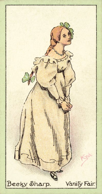 Becky Sharp, Vanity Fair (chromolitho) af after Joseph Clayton Clarke
