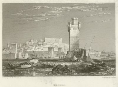 Rhodos af after Joseph Mallord William Turner