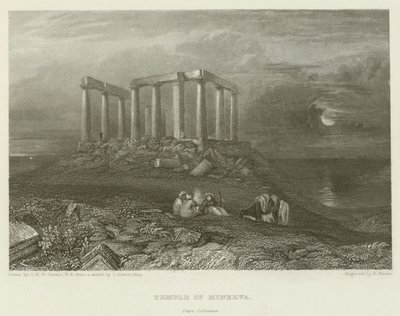 Minerva-templet, Cape Colonna af after Joseph Mallord William Turner