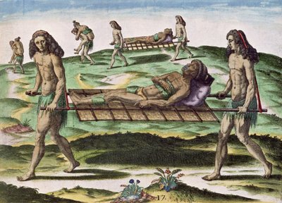 Hermafroditter, der transporterer de sårede, fra 