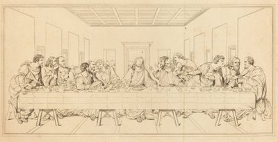 Den sidste nadver af after Leonardo da Vinci