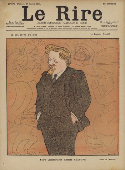 Charles Leandre, Illustration for Le Rire af after Leonetto Cappiello