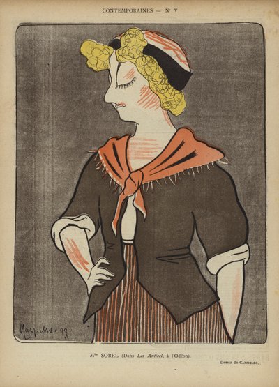 Miss Sorel, Illustration for Le Rire af after Leonetto Cappiello