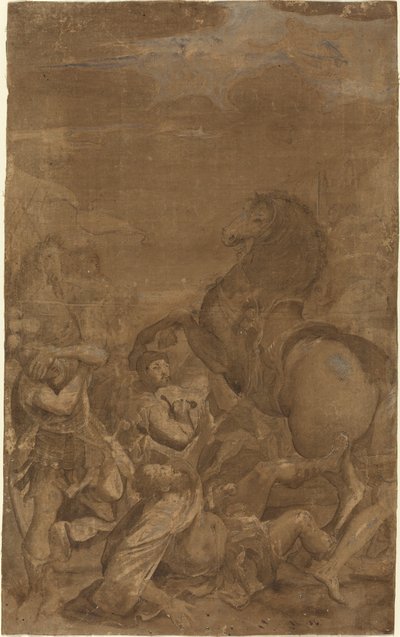 Sankt Pauls omvendelse af after Lodovico Carracci