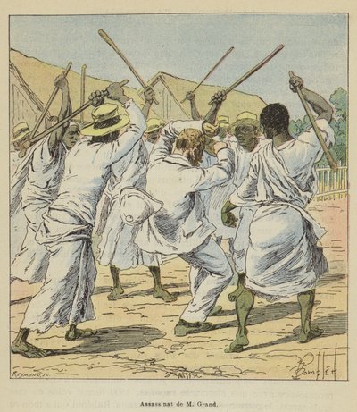 Mordet på M Grand af after Louis Charles Bombled