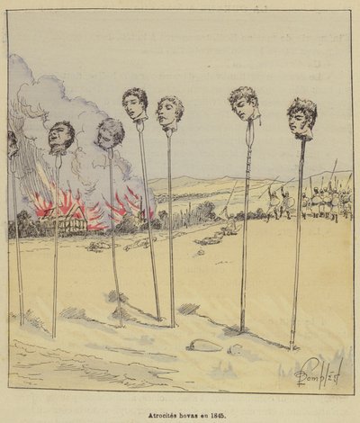 Grusomheder i 1845 af after Louis Charles Bombled