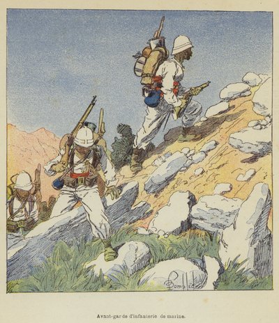 Marine Infanteri Vanguard af after Louis Charles Bombled
