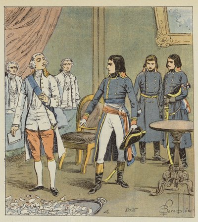 Bonaparte og greven af ​​Cobentzel af after Louis Charles Bombled