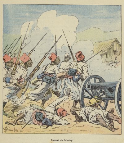 Saboterende kamp af after Louis Charles Bombled
