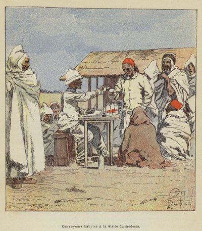 Kabyle-transportører til lægebesøg af after Louis Charles Bombled