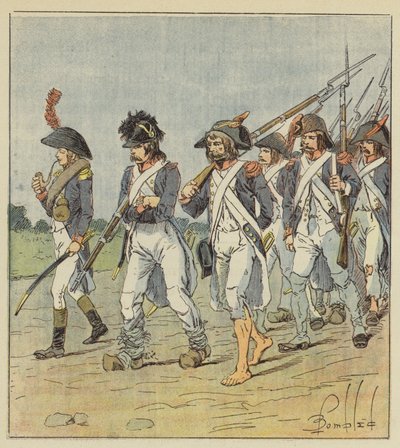 Denument de larmee dItalie af after Louis Charles Bombled