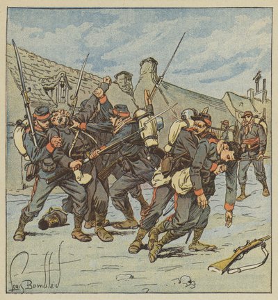 Episode de lenlevement af Faverolles af after Louis Charles Bombled