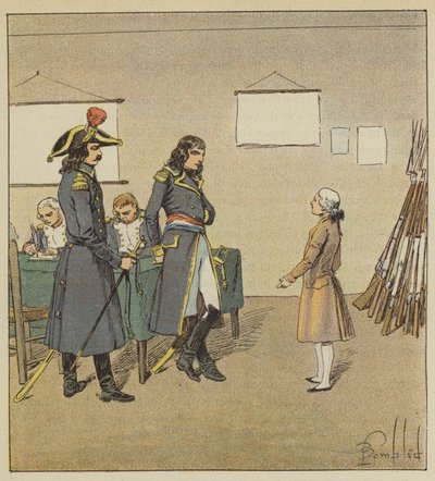 Eugene de Beauharnais kræver sin fars sværd fra Bonaparte af after Louis Charles Bombled