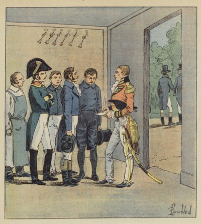 Hudson Lowe interviewer Napoleons tjenere af after Louis Charles Bombled