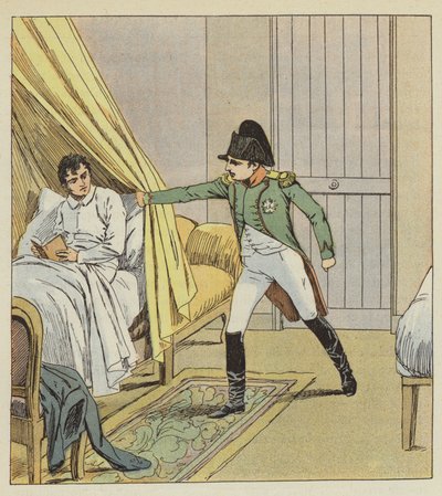Jeg så en arm autoritativt skille mit gardin af af after Louis Charles Bombled