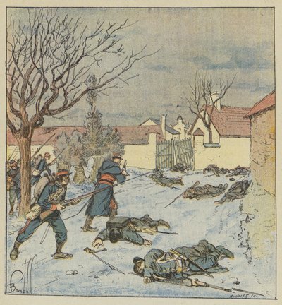 Peytavins division angreb Poupry af after Louis Charles Bombled