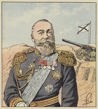 Lamiral Alexeief, øverstkommanderende i Port-Arthur af after Louis Charles Bombled
