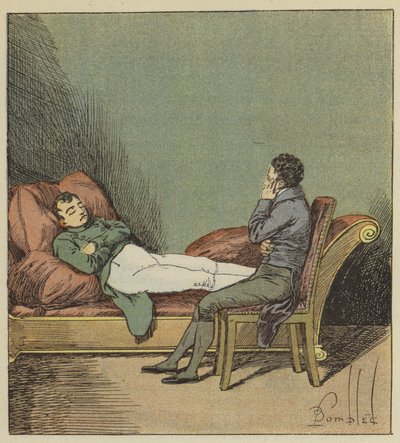 Las Cases til at sove Napoleon af after Louis Charles Bombled