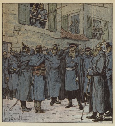 Kaptajn Pendezec og general Treskow af after Louis Charles Bombled
