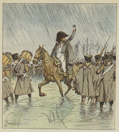 Overløbet overraskede tropperne i fuld operation af after Louis Charles Bombled