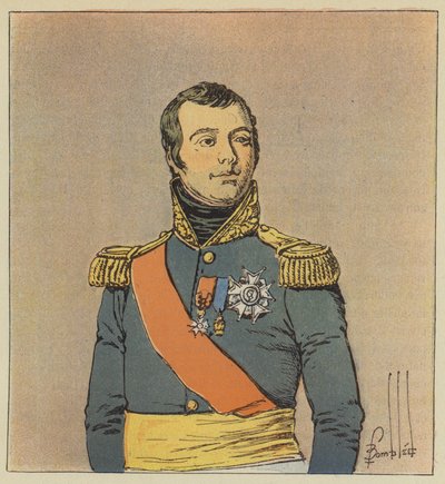 Le Marechal Macdonald af after Louis Charles Bombled