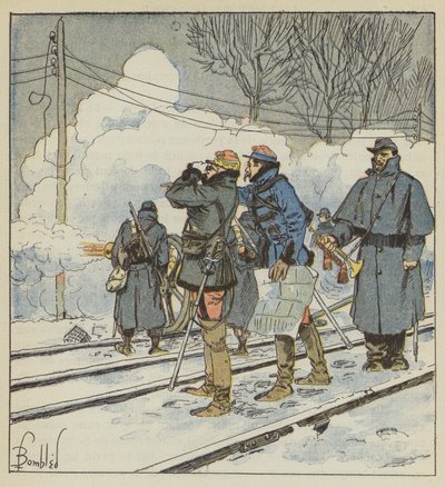 General Triparts maskingeværer af after Louis Charles Bombled
