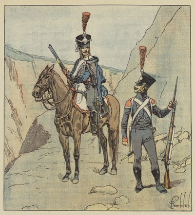 Provinserne, der grænsede op til tyrkerne, havde kroatiske regimenter af after Louis Charles Bombled