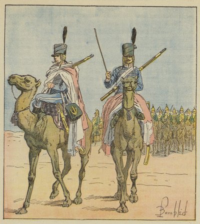 Napoleon oprettede dromedarregimenter af after Louis Charles Bombled