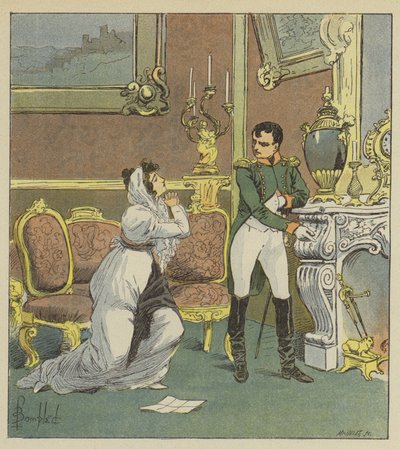Napoleon og fru Hatzfeld af after Louis Charles Bombled