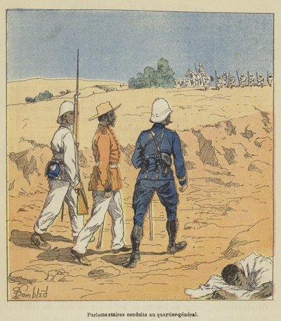 Parlamentarikere taget til hovedkvarteret af after Louis Charles Bombled