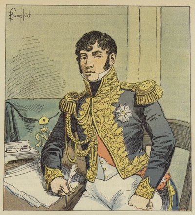 Portræt af Comte de Montholon, fuldmægtig af Napoleons testamente af after Louis Charles Bombled