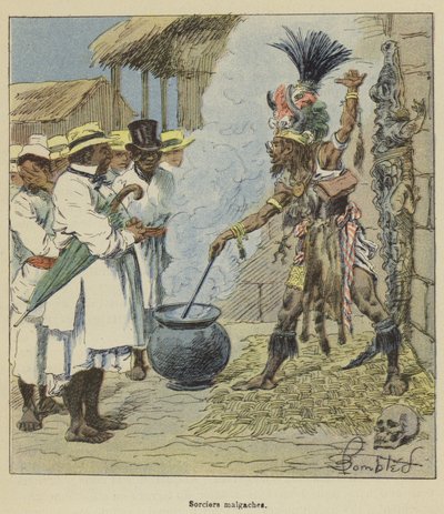 Madagaskars troldmænd af after Louis Charles Bombled