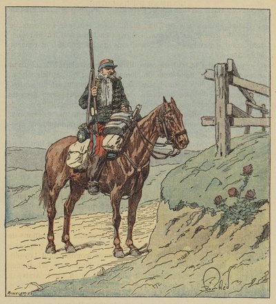 6. husarkrydser af after Louis Charles Bombled