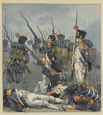 Wagram blev citeret for ham som en blodig kamp af after Louis Charles Bombled