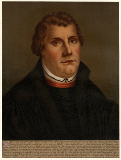 Martin Luther af after Lucas Cranach the Elder
