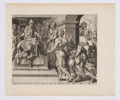 David bringer Saul gaverne fra sin far af after Maarten van Heemskerck