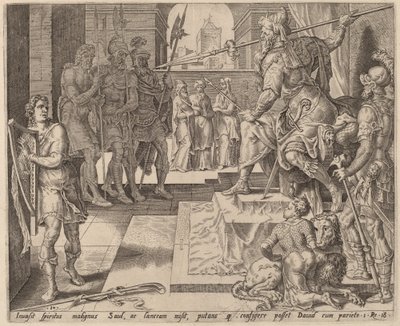 David foran Saul af after Maerten van Heemskerck
