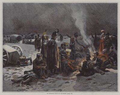 En bivuak i et sumpområde af after Maurice Henri Orange