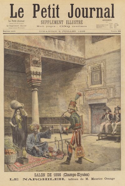 Le Narghileh (vandpiben) af after Maurice Henri Orange