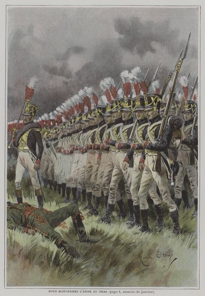 Vi marcherede under våben af after Maurice Henri Orange