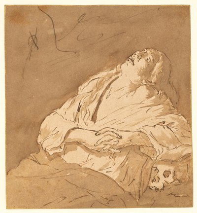 Sankt Maria Magdalena i ekstase af after Michelangelo Merisi da Caravaggio