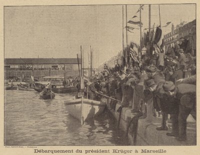 Transvaals præsident Kruger ankommer til Marseille af after Nadar