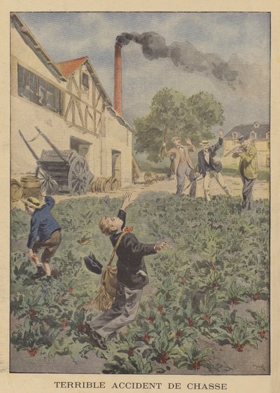 En frygtelig jagtulykke af after Oswaldo Tofani